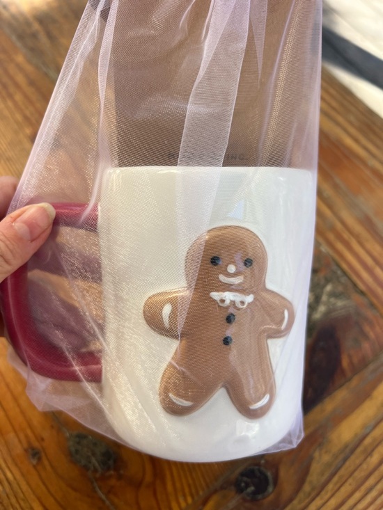 RAE DUNN BAKING SPIRITS BRIGHT Spatula Gingerbread Mug Set NWT NEW - Picture 10 of 10